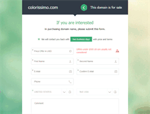 Tablet Screenshot of colorissimo.com